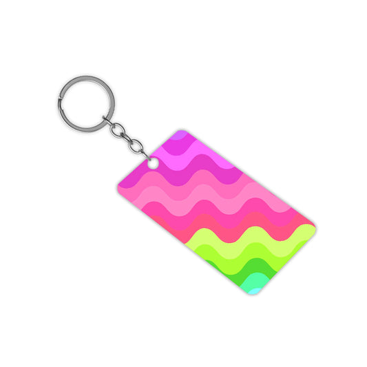 Gradient Waves Keychain