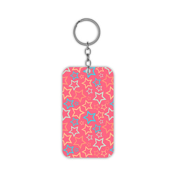 Pink Star Keychain