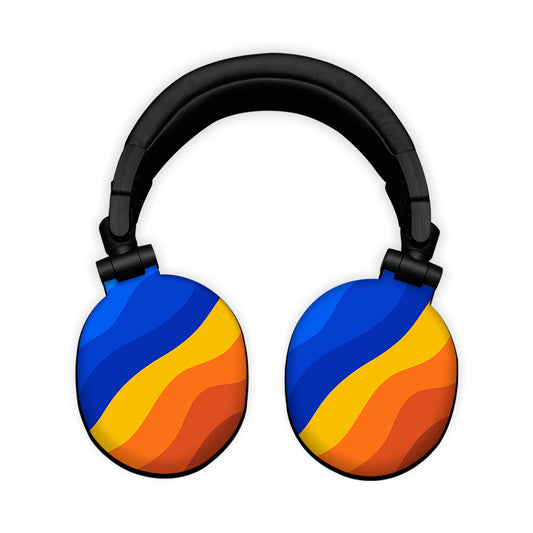 Abstract Waves Headphone Skin