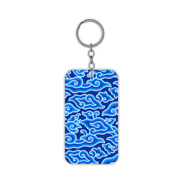 Blue Swish Keychain
