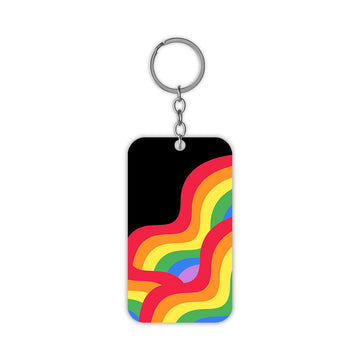 Pride Waves Keychain