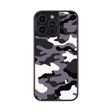 Grey Moo Camo Glossy Metal Case