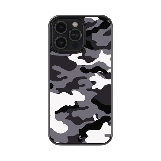 Grey Moo Camo Glossy Metal Case