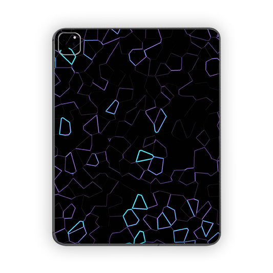 Neon Topograph Ipad Skin