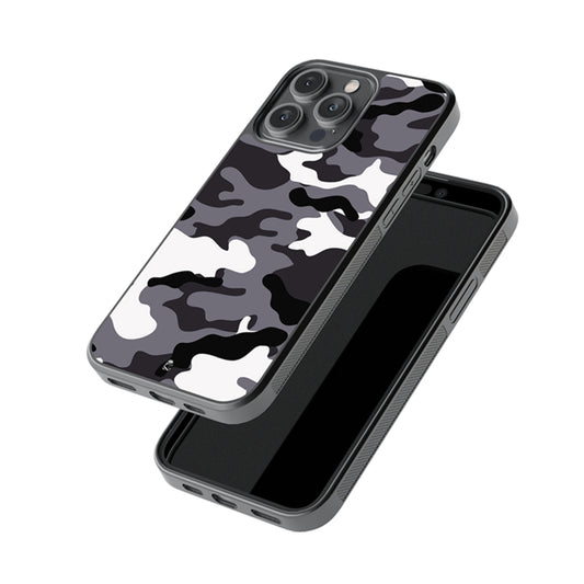Grey Moo Camo Glossy Metal Case