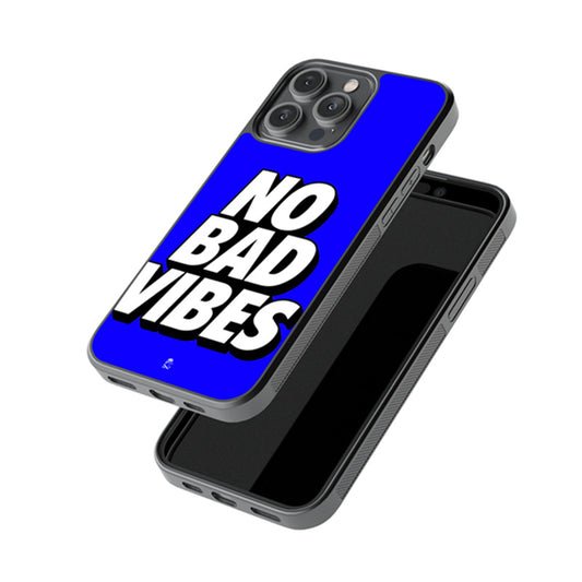 No Bad Vibes Glossy Metal Case
