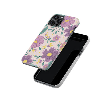 Mild Lavender Floral Slim Hard Case