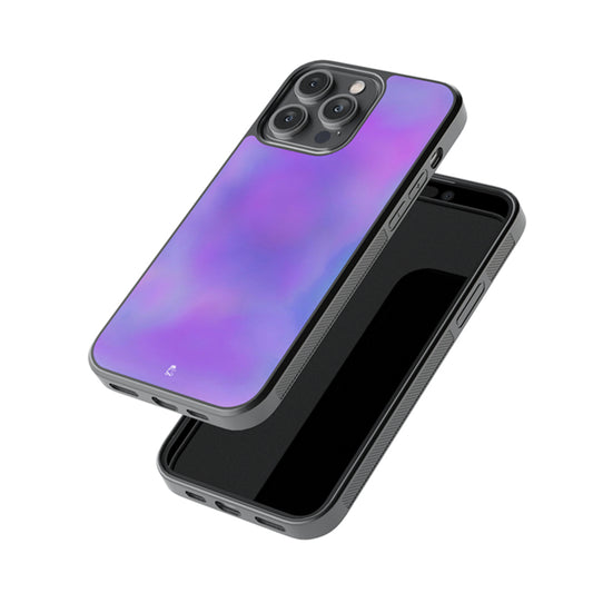 Purple Blue Gradient Glossy Metal Case