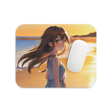 Girl At Beach Mouse Pad