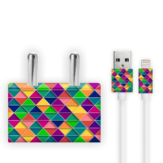 Abstractive Triangles Charger Skin