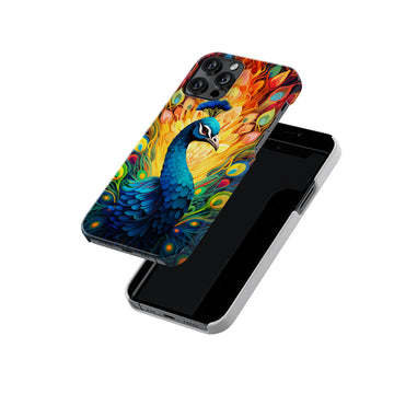 Peacock Pastel Art Slim Hard Case