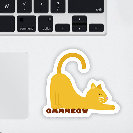 Ommmeow  Laptop Sticker