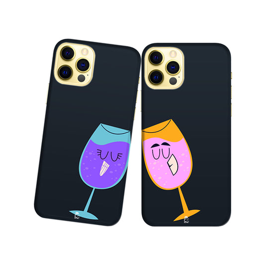 Cheers for the life Slim Hard Couple Phone Case