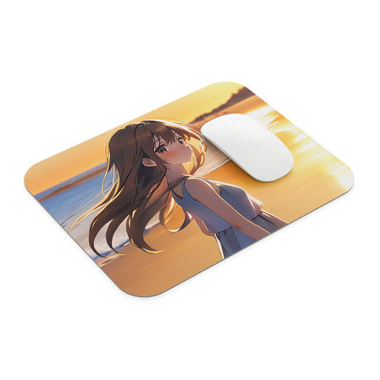 Girl At Beach Mouse Pad