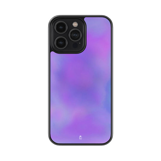 Purple Blue Gradient Glossy Metal Case