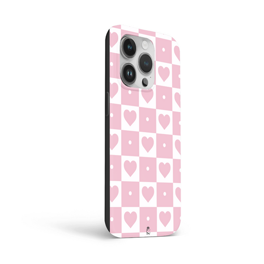 Heart Squares Flexible Soft Silicone Case