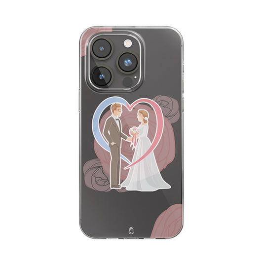 Wedding Couple Clear Silicone Case