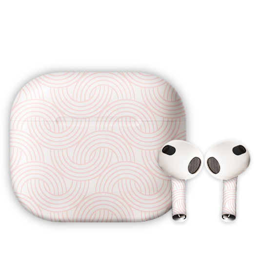 Swoosh Arc Lines  Earbuds Skin