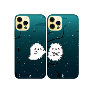 Horror Boo's Slim Hard Couple Phone Case