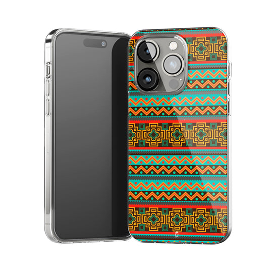 Aestheic Colourful Pattern Clear Silicone Case