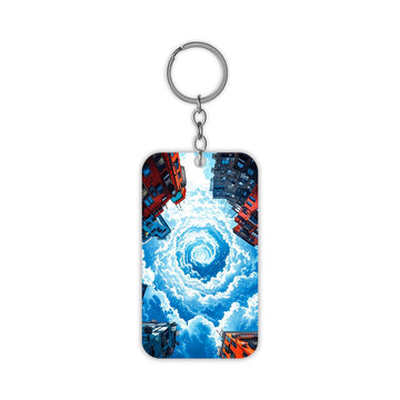 Deep Blue Sky Keychain