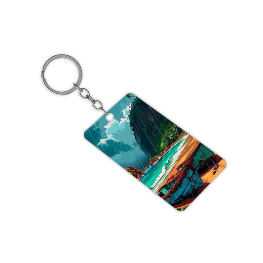 Rain Island Keychain