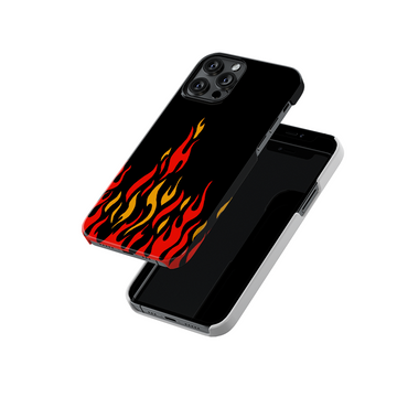 Red Flames Slim Hard Case