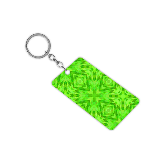 Green Squares Keychain