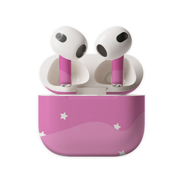 Pink Stars Earbuds Skin