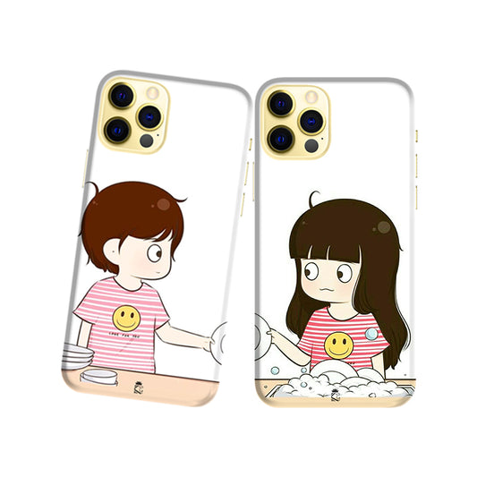 Homely Couples Slim Hard Couple Phone Case