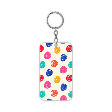 Colourful Swirls Keychain