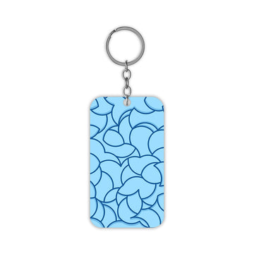 Blue Orchid Keychain