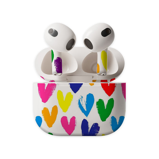Pastel Hearts Earbuds Skin