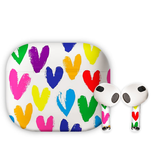 Pastel Hearts Earbuds Skin