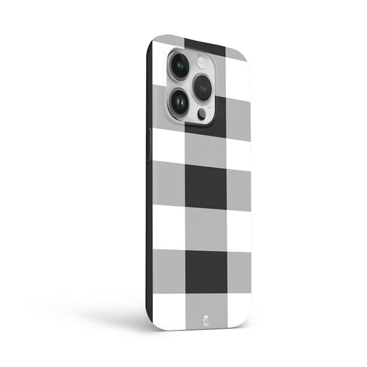 Blacl & White Flexible Soft Silicone Case