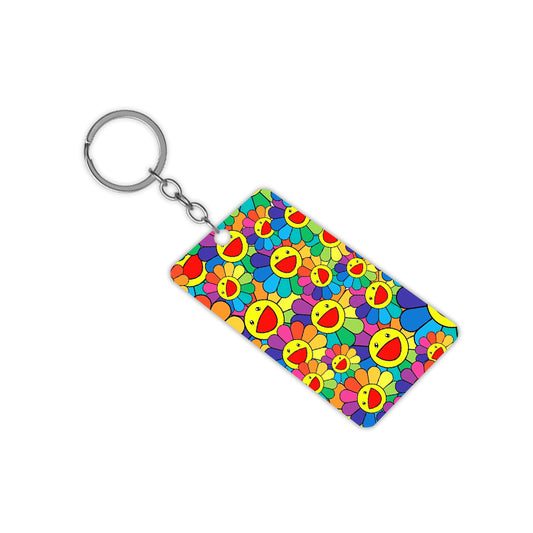 Happy Flowers Keychain