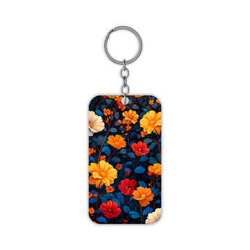 Colourful Flowers Keychain
