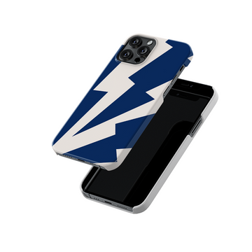 White & Blue Thunder Hit Slim Hard Case