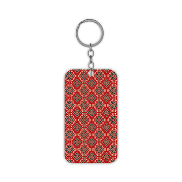 Red Motif Wallpaper Keychain