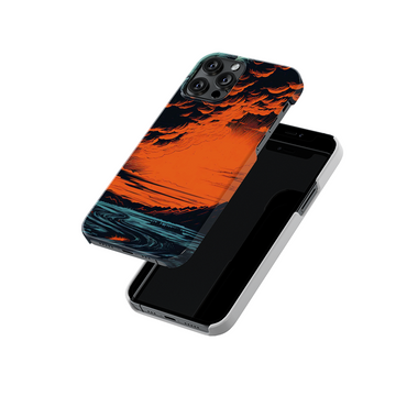 Orange Planet Slim Hard Case