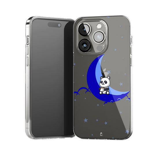 Moon Panda Clear Silicone Case