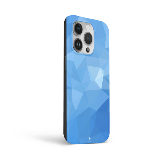 Abstractive Prism Blue Flexible Soft Silicone Case