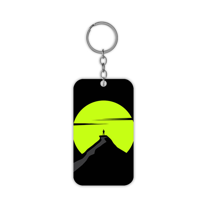 Alone at the Top Keychain