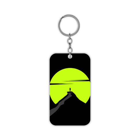 Alone at the Top Keychain