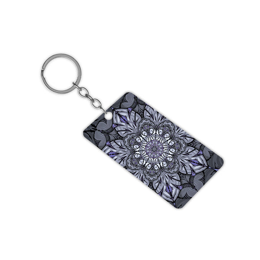 Mandala Leaf Keychain