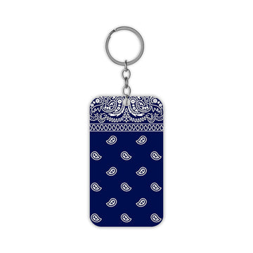 Blue Saree Keychain