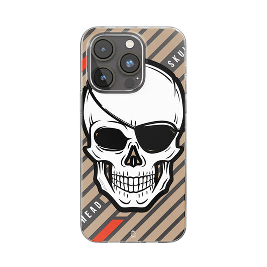 Skull Head Clear Silicone Case