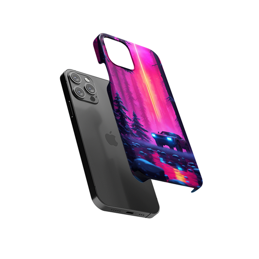 Neon Forest With Car Slim Hard Case