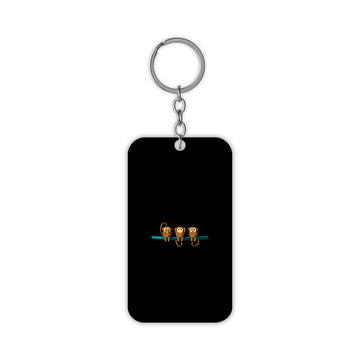 Three liltle Monkey Keychain