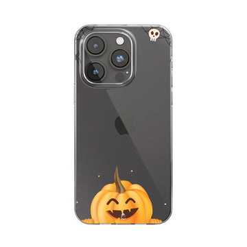 Happy Pumpkin Clear Silicone Case